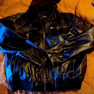 Lmen’s guess leather jacket.